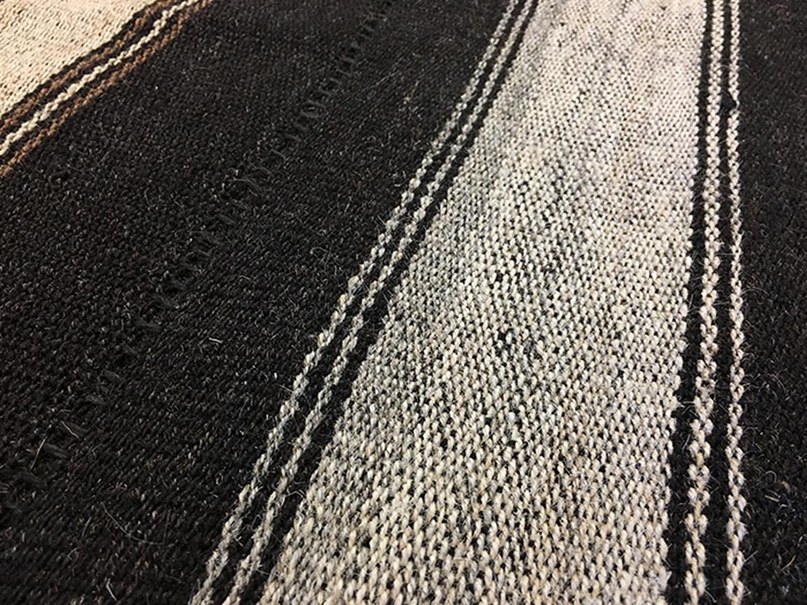 Tessuto a mano Grande Rug & Kilim d'epoca a trama piatta 13'10