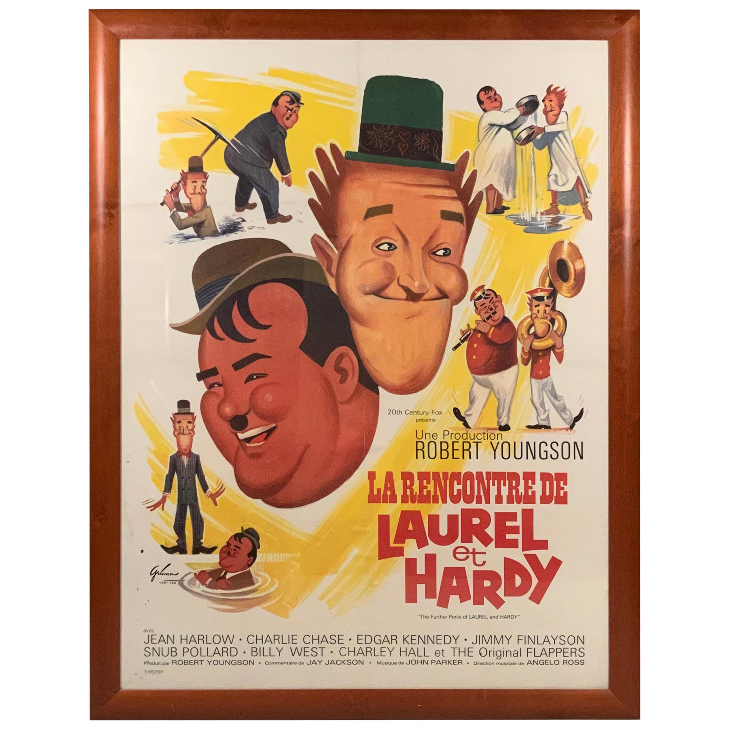 LAUREL & HARDY Set of 4 Retro Movie Poster Fridge Magnets Set 1 