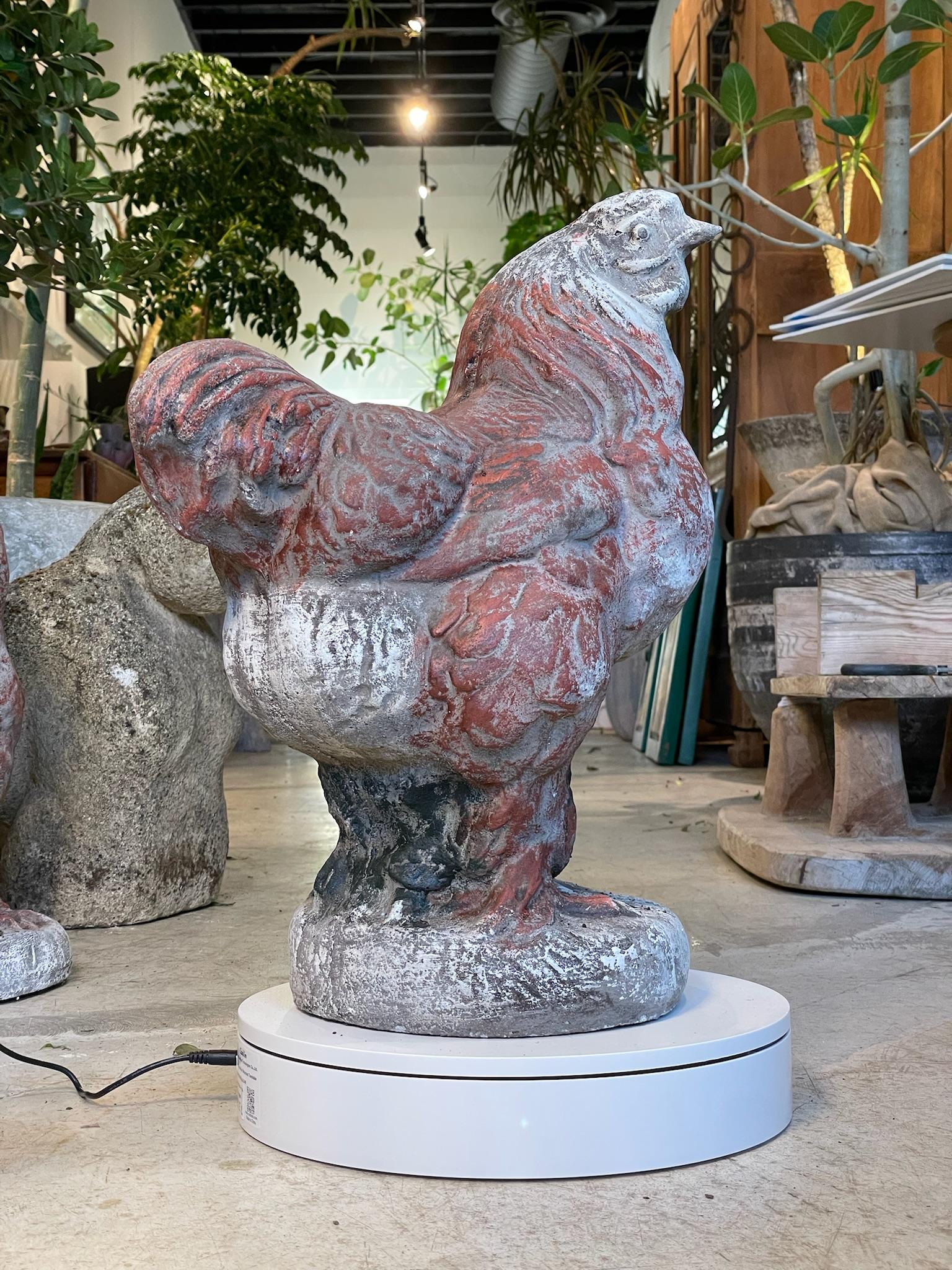 Grande scultura da giardino francese d'epoca in cemento con patina invecchiata in vendita 1