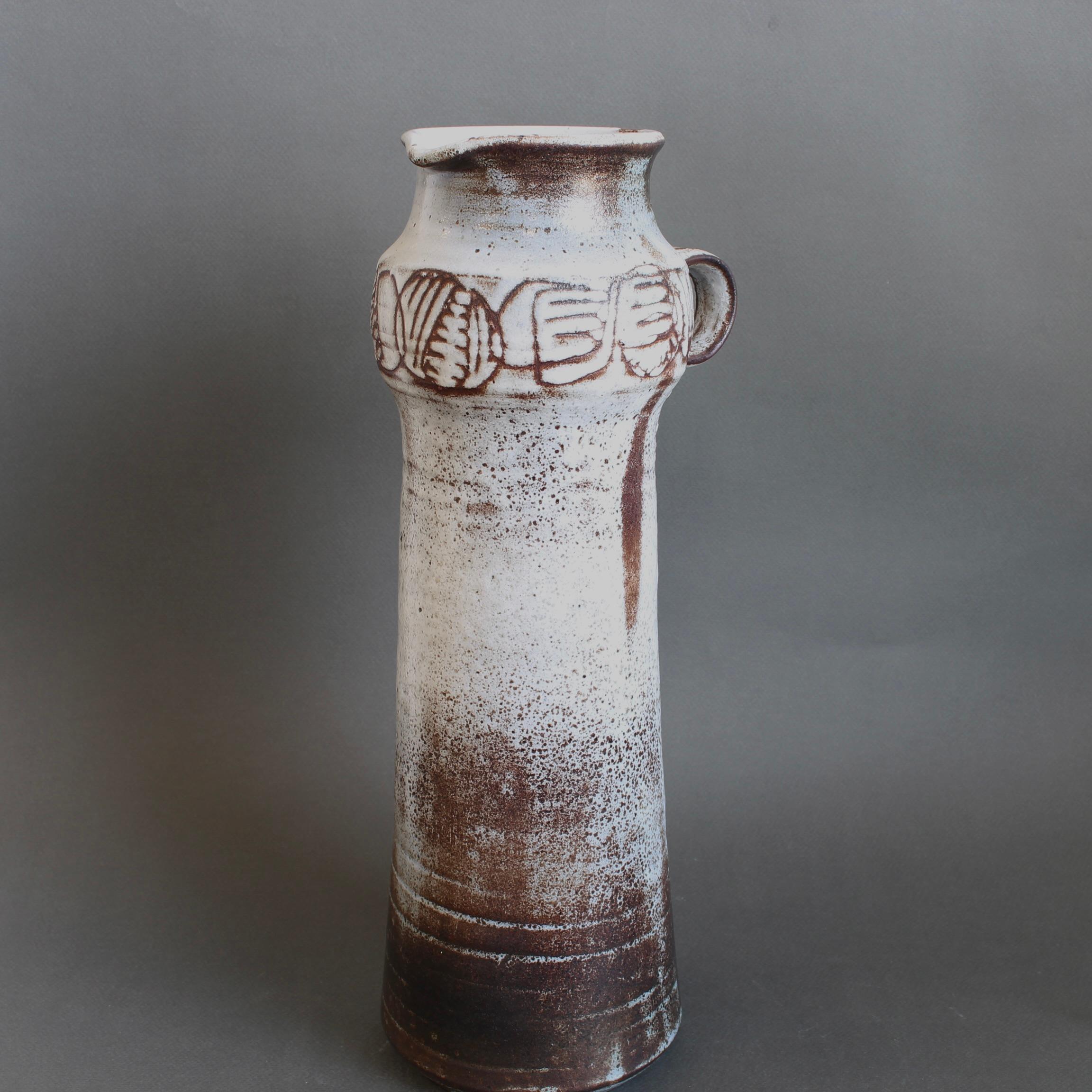 Metà XX secolo Grande vaso decorativo francese d'epoca di Michel e Nicole Anasse (circa anni '60) in vendita