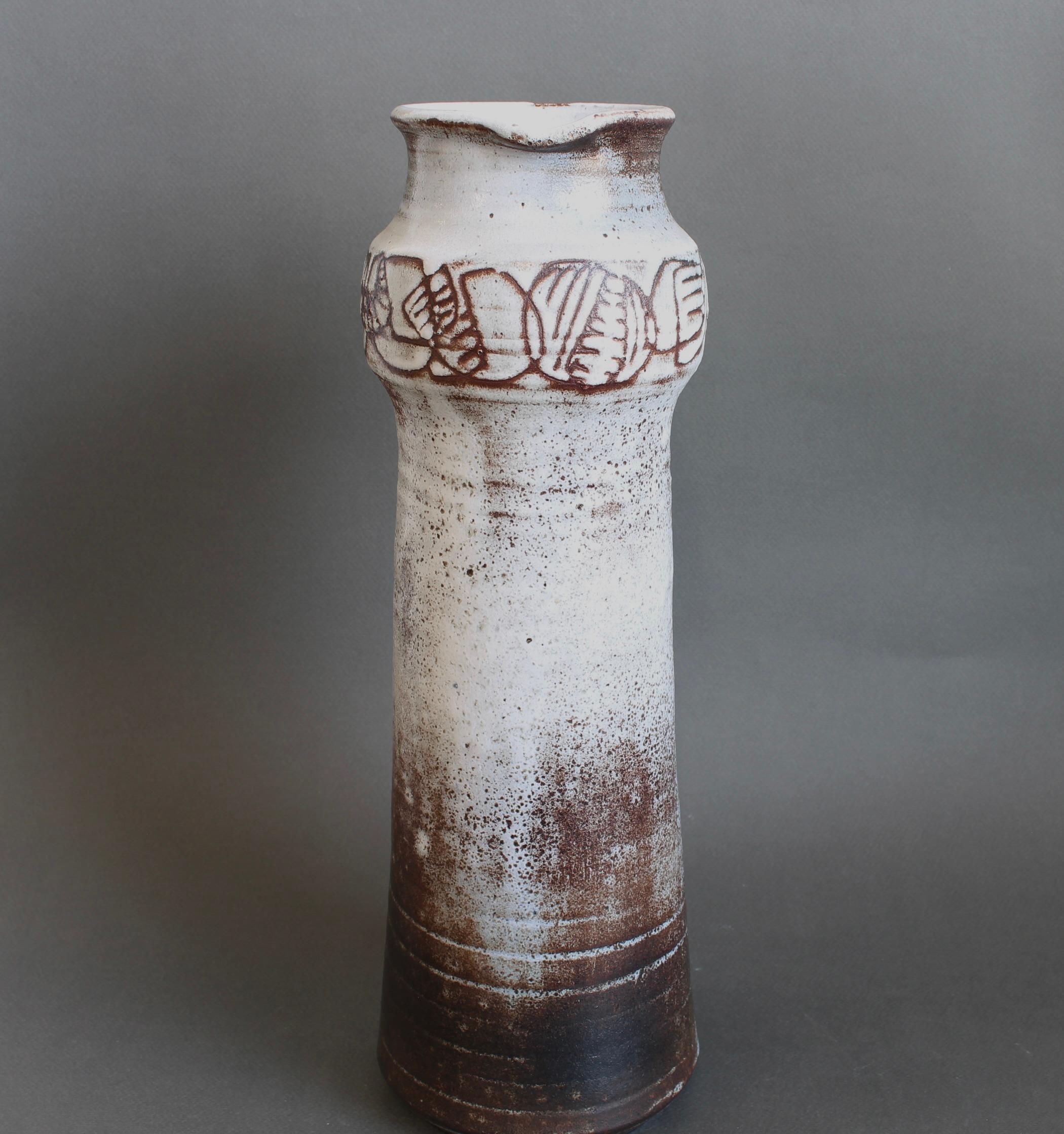 Ceramica Grande vaso decorativo francese d'epoca di Michel e Nicole Anasse (circa anni '60) in vendita