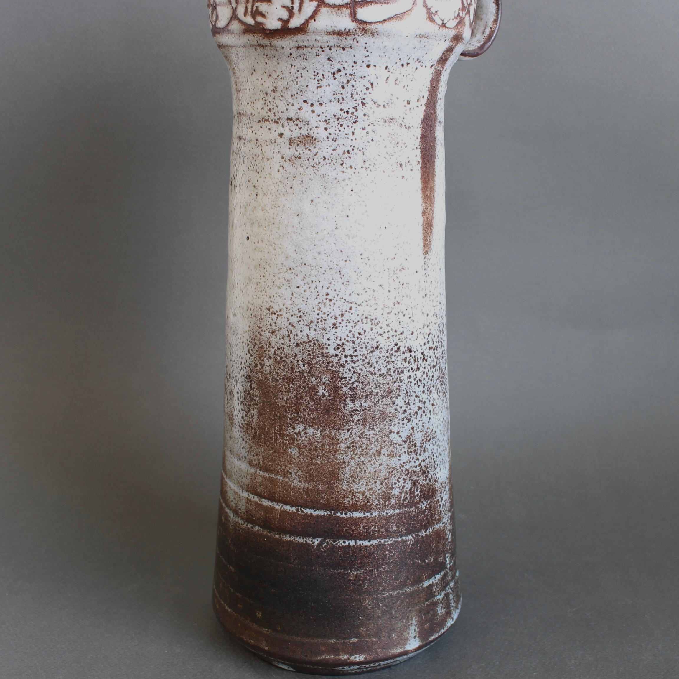 Grande vaso decorativo francese d'epoca di Michel e Nicole Anasse (circa anni '60) in vendita 3