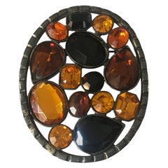 Large Vintage French Designer Brooch Jean Louis Scherrer Paris Very Chic