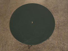 Large Vintage French Painted Metal Bistro Table, circa 1920