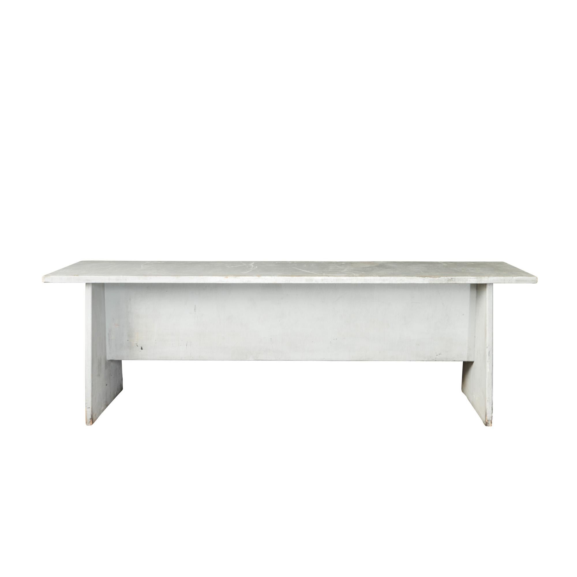 This French vintage wood table is large in size and painted white. The ware and tare of the rustic piece add character to this timeless table.

Since Schumacher was founded in 1889, our family-owned company has been synonymous with style, taste,
