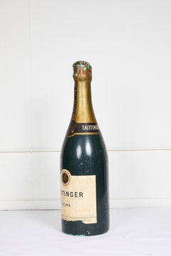 Grand accessoire pour bouteille de Taittinger française d'époque