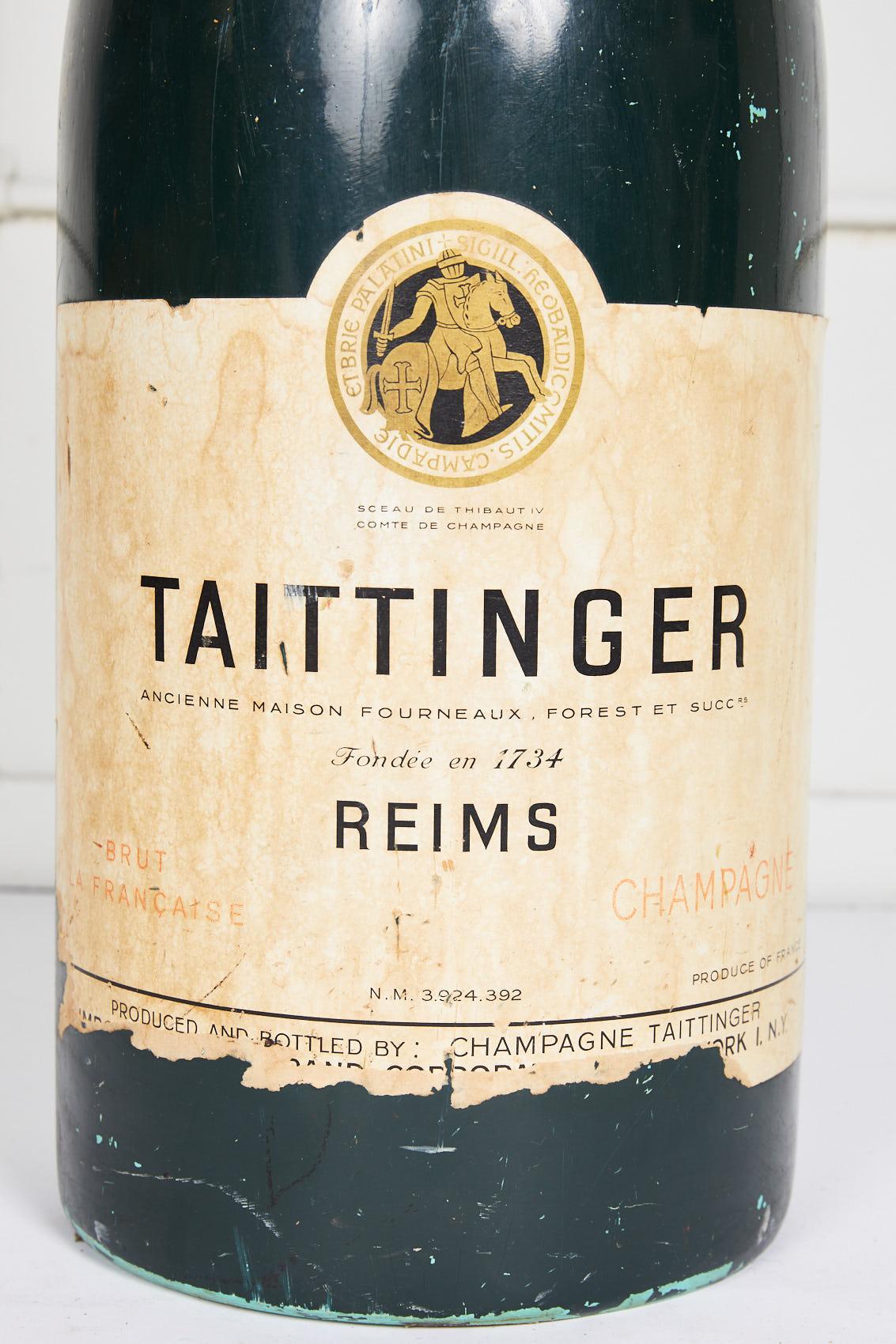 20ième siècle Grand accessoire pour bouteille de Taittinger française d'époque en vente
