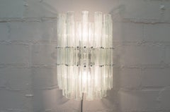 Large Vintage Frosted Glass Tubes Wall Lamps from a Theatre in Germany, 1960s