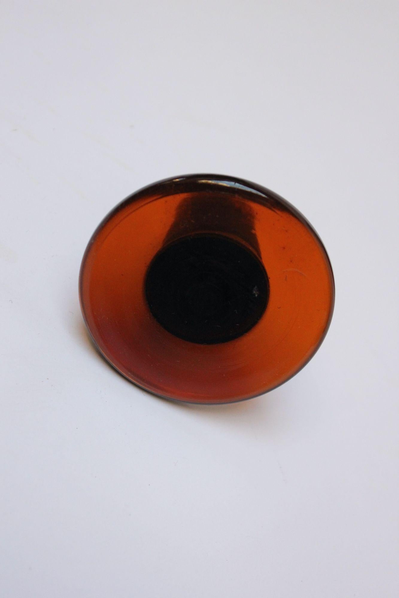 Large Vintage German Amber Glass 