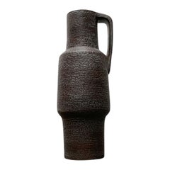 Large Vintage German Ceramic Floor Vase from Karlsruher Majolika, 1970s