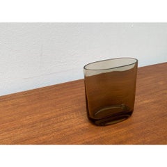 Gran jarrón de cristal alemán vintage de Peill & Putzler, años 70