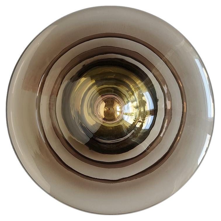 Large Vintage Glass Ceiling or Wall Light Flushmount, 1960s