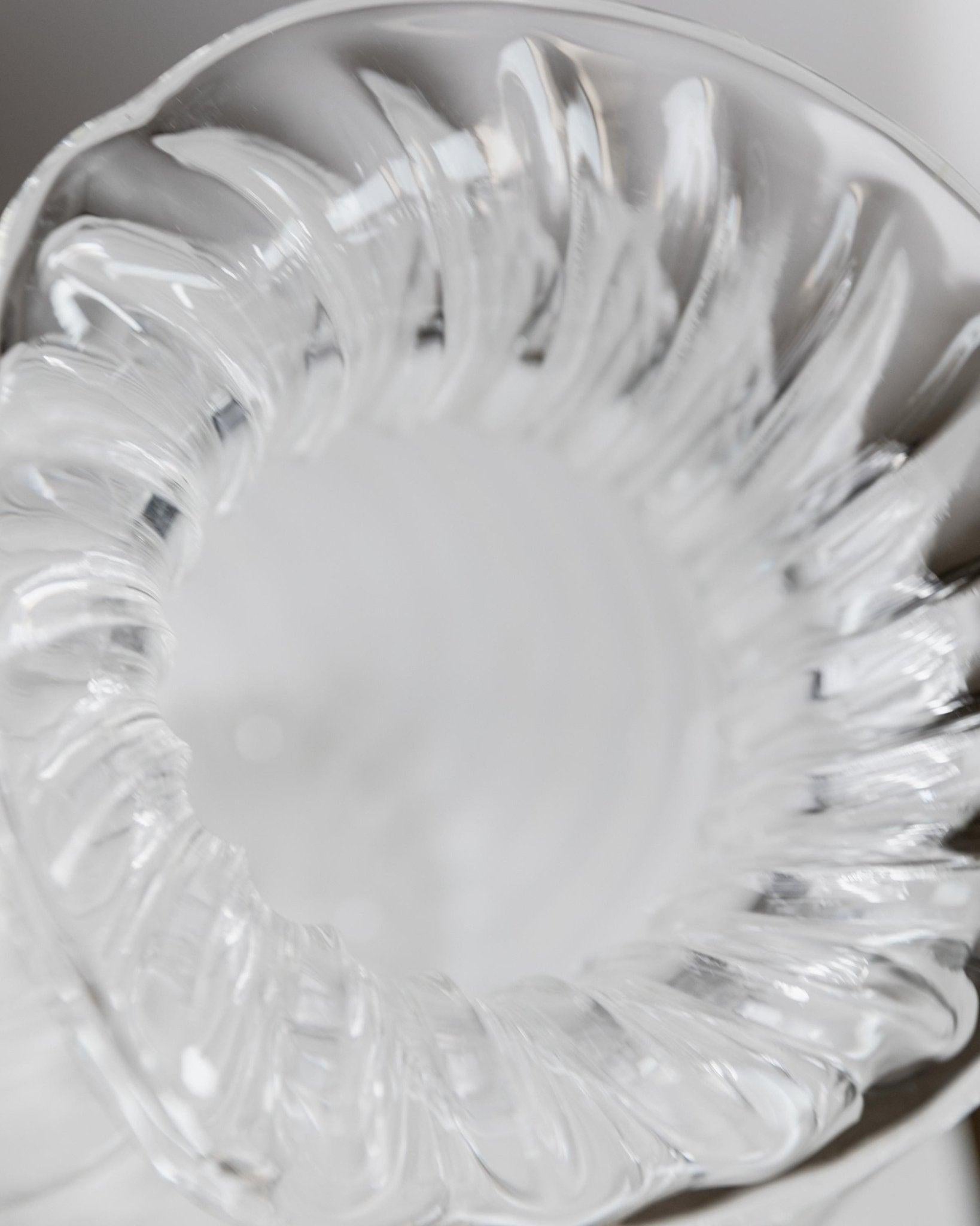 Vaso grande in vetro d'epoca Design curvo in vetro soffiato a mano di Soffiera Parise, anni '70 in vendita 3