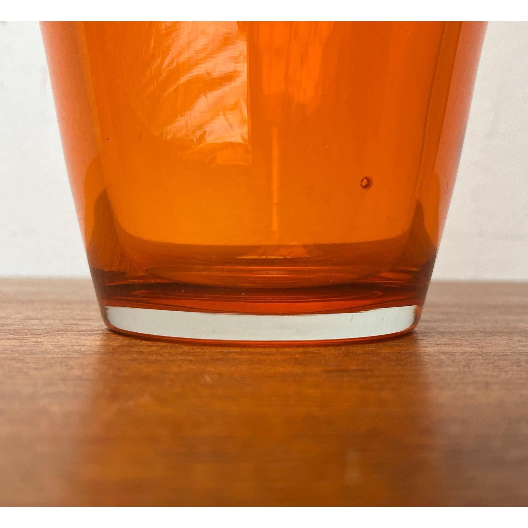 20th Century Large Vintage Glass Vase from Hysteria, 1980s For Sale