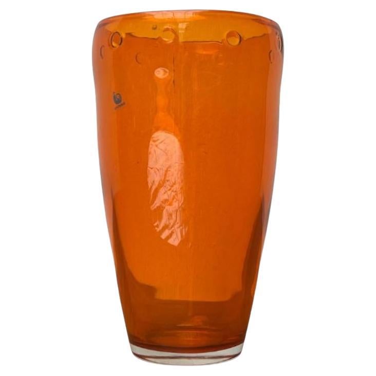 Large Vintage Glass Vase from Hysteria, 1980s