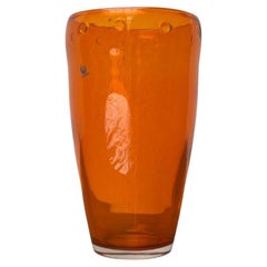 Large Vintage Glass Vase from Hysteria, 1980s