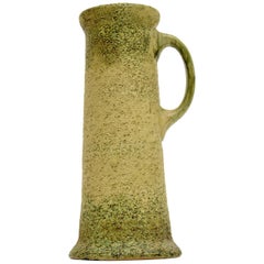 Large Retro Glazed Ceramic Pitcher / Vase