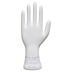 Large Vintage Glazed Porcelain Rubber Glove Mold C.1985