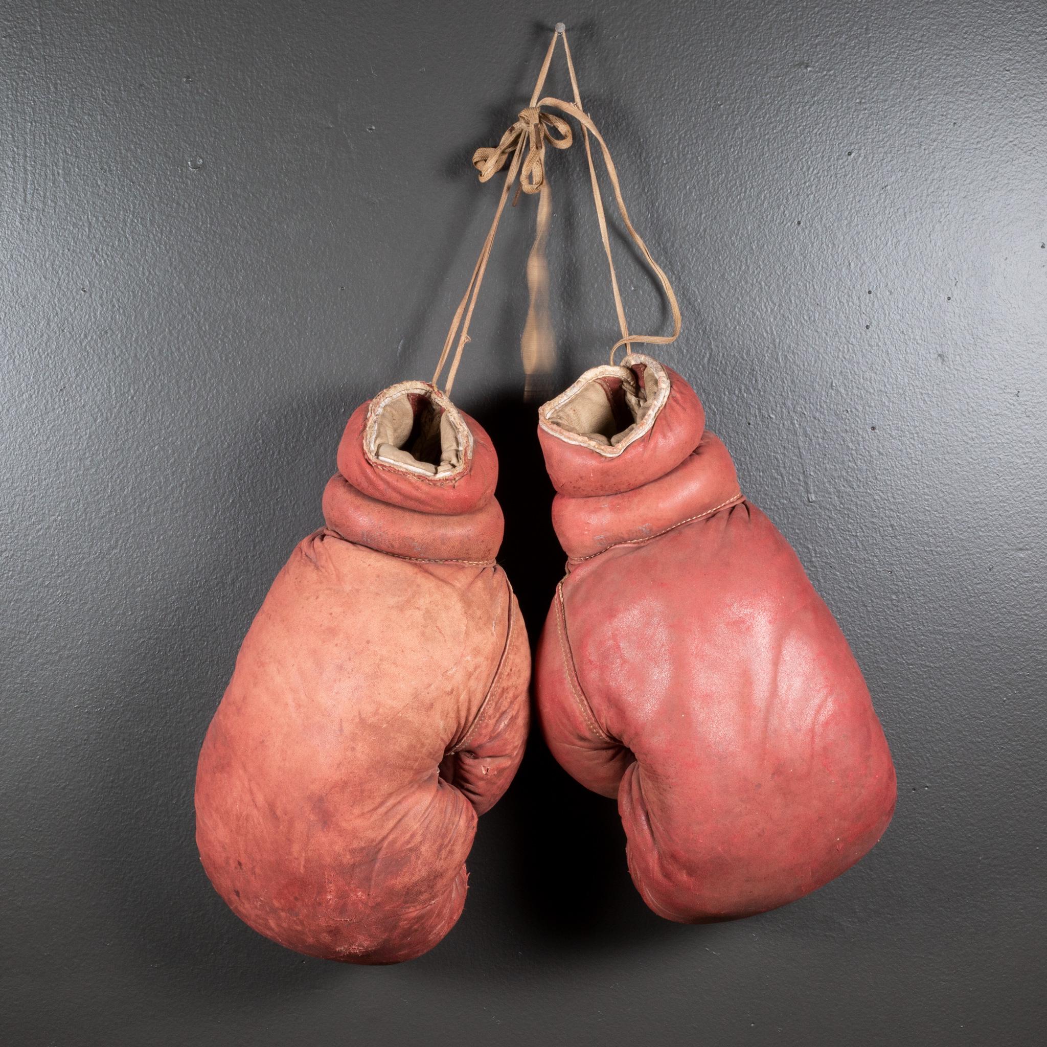 plaster filled boxing gloves