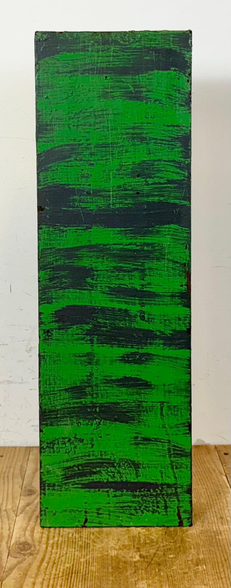 Grande lettera di facciata in ferro verde vintage I , anni '70 In condizioni buone in vendita a Kojetice, CZ
