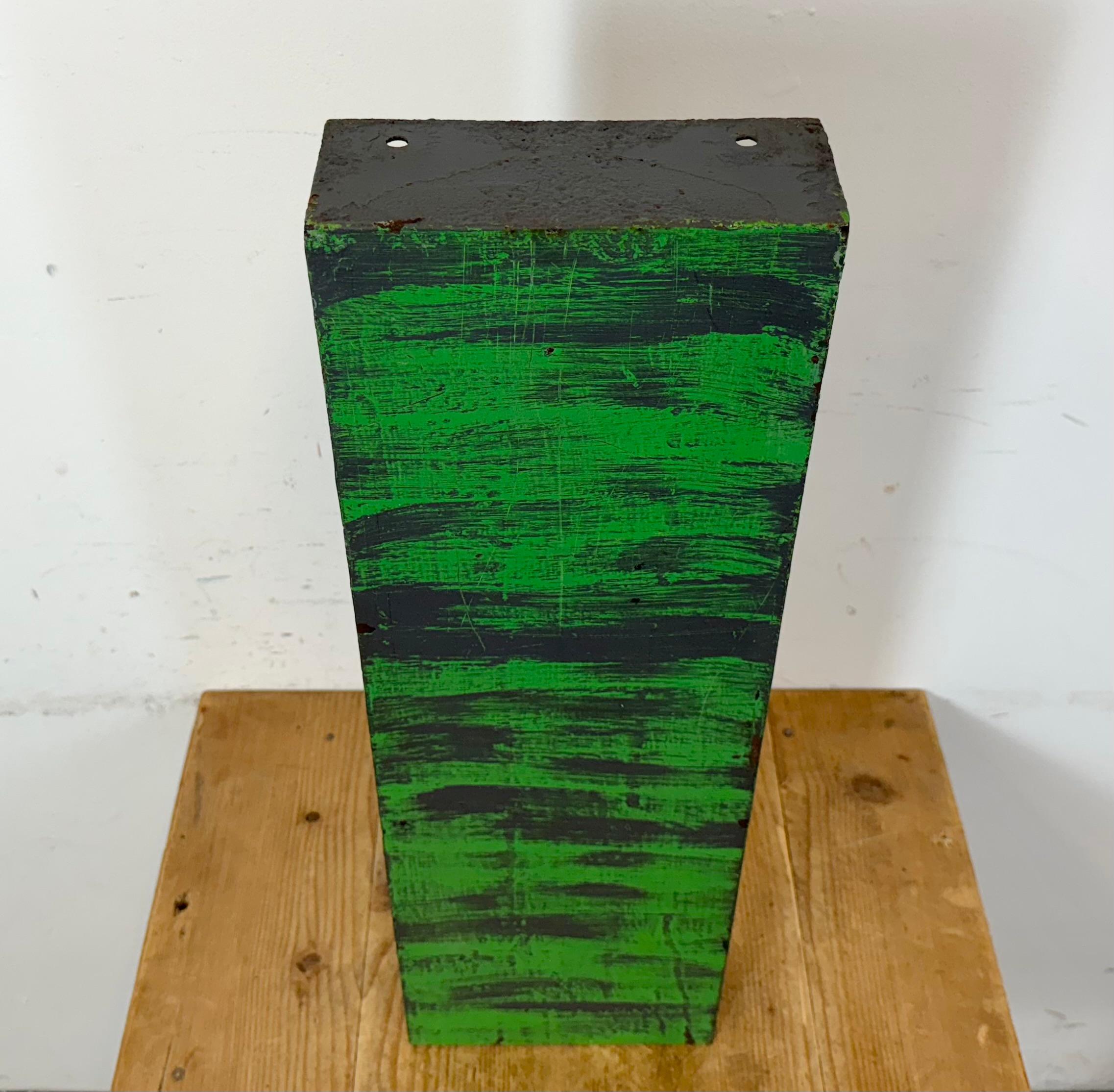 Grande lettera di facciata in ferro verde vintage I , anni '70 in vendita 1