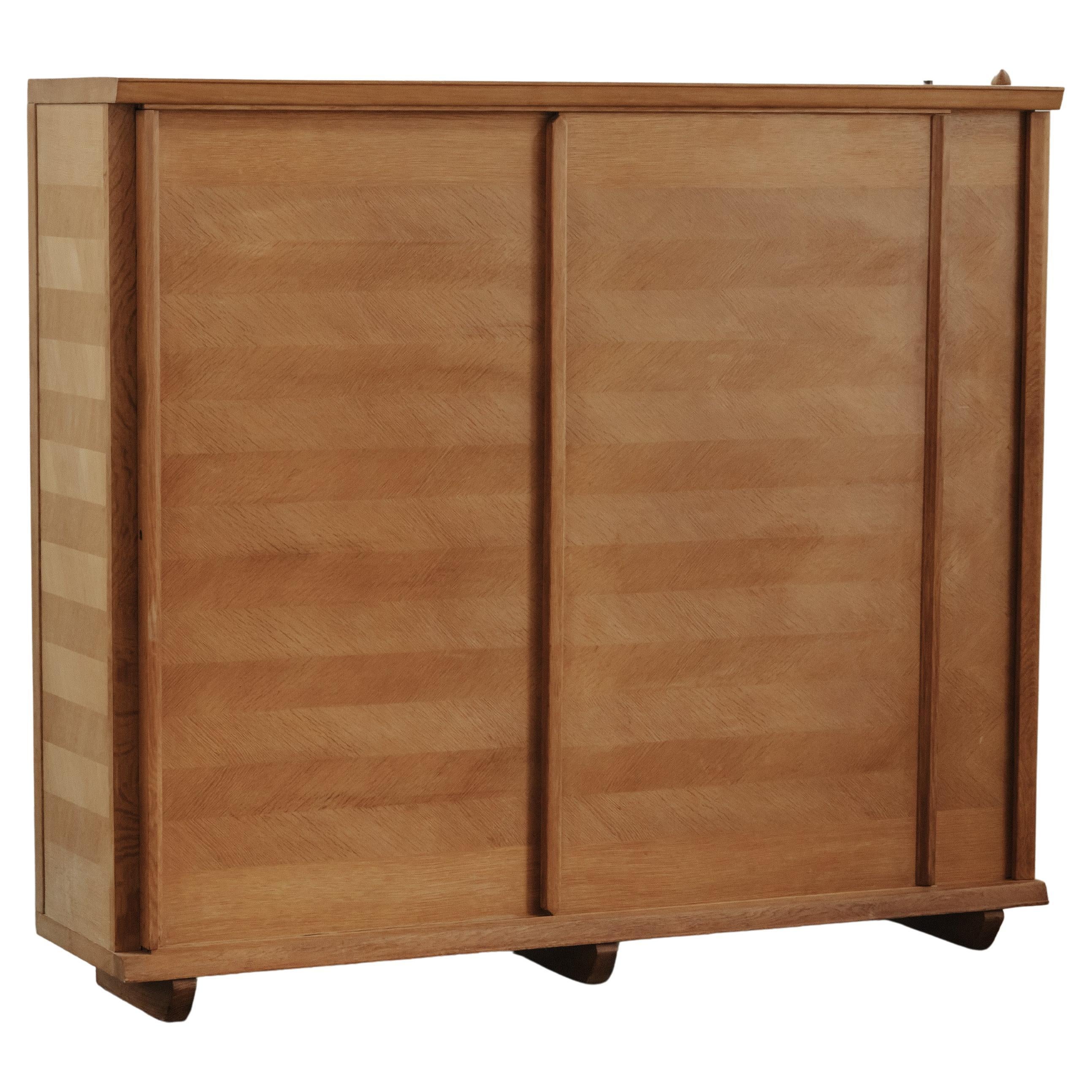 Large Vintage Guillerme Et Chambron Cabinet From France, Circa 1970