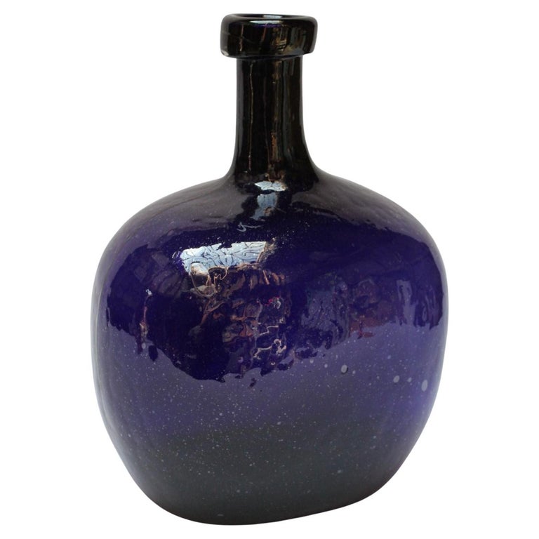 Large Vintage HandBlown Indigo Demijohn / Carboy For Sale at 1stDibs