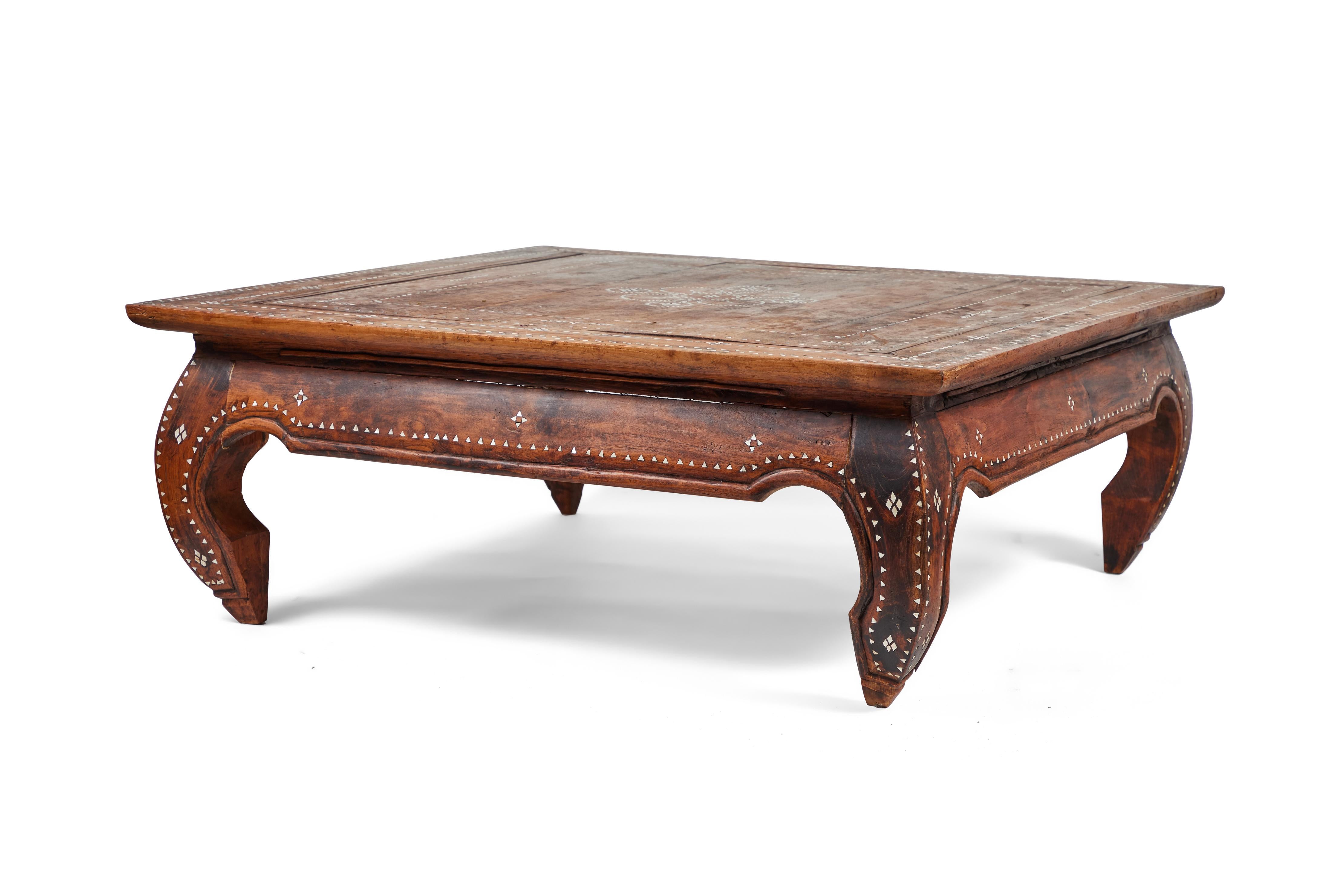 antique carved coffee table