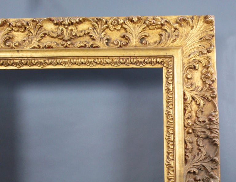 Large Vintage Hand Carved Wood Gilt Picture Frame at 1stDibs large vintage picture frames for sale