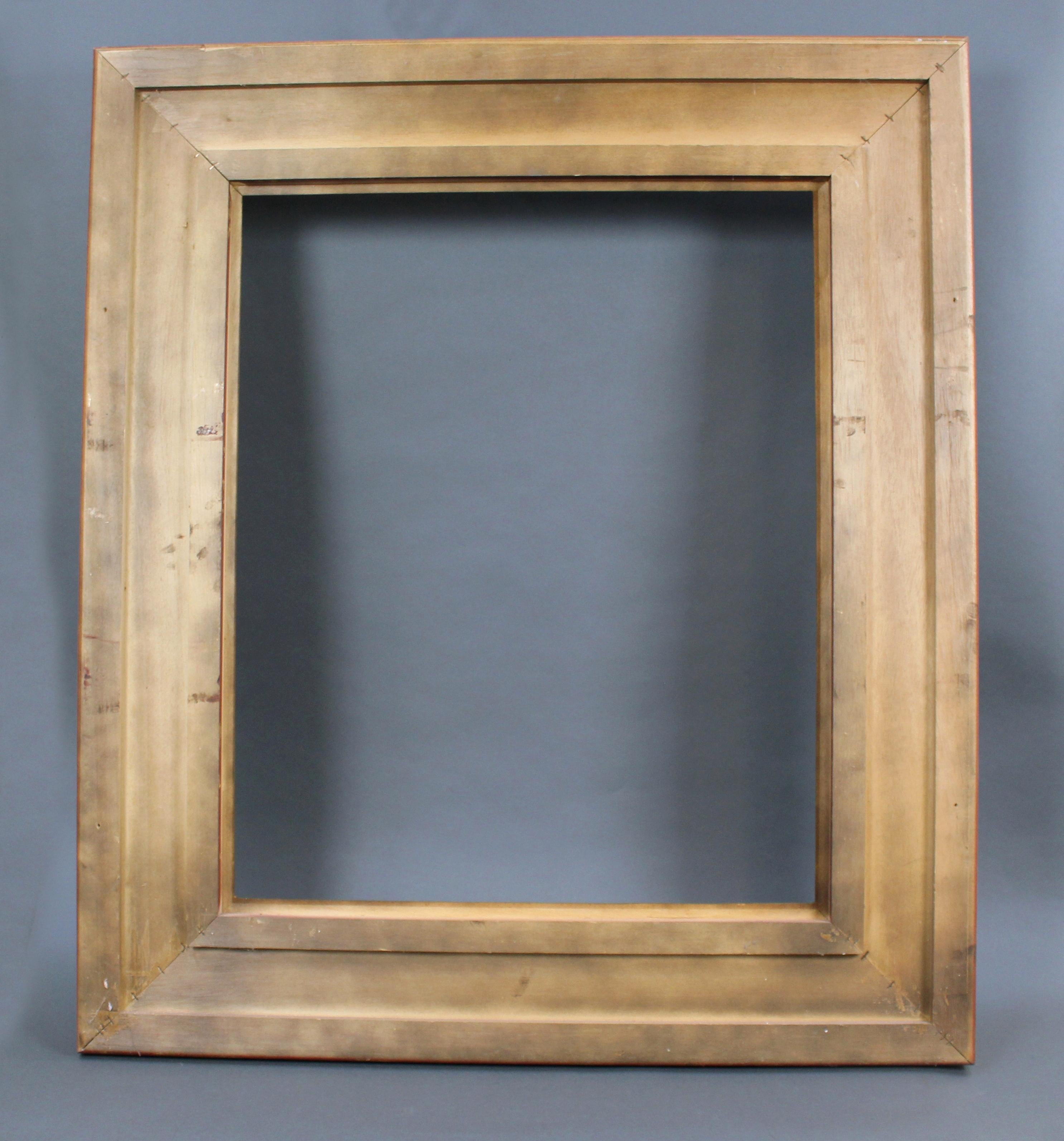 Large Vintage Hand Carved Wood Gilt Picture Frame 2