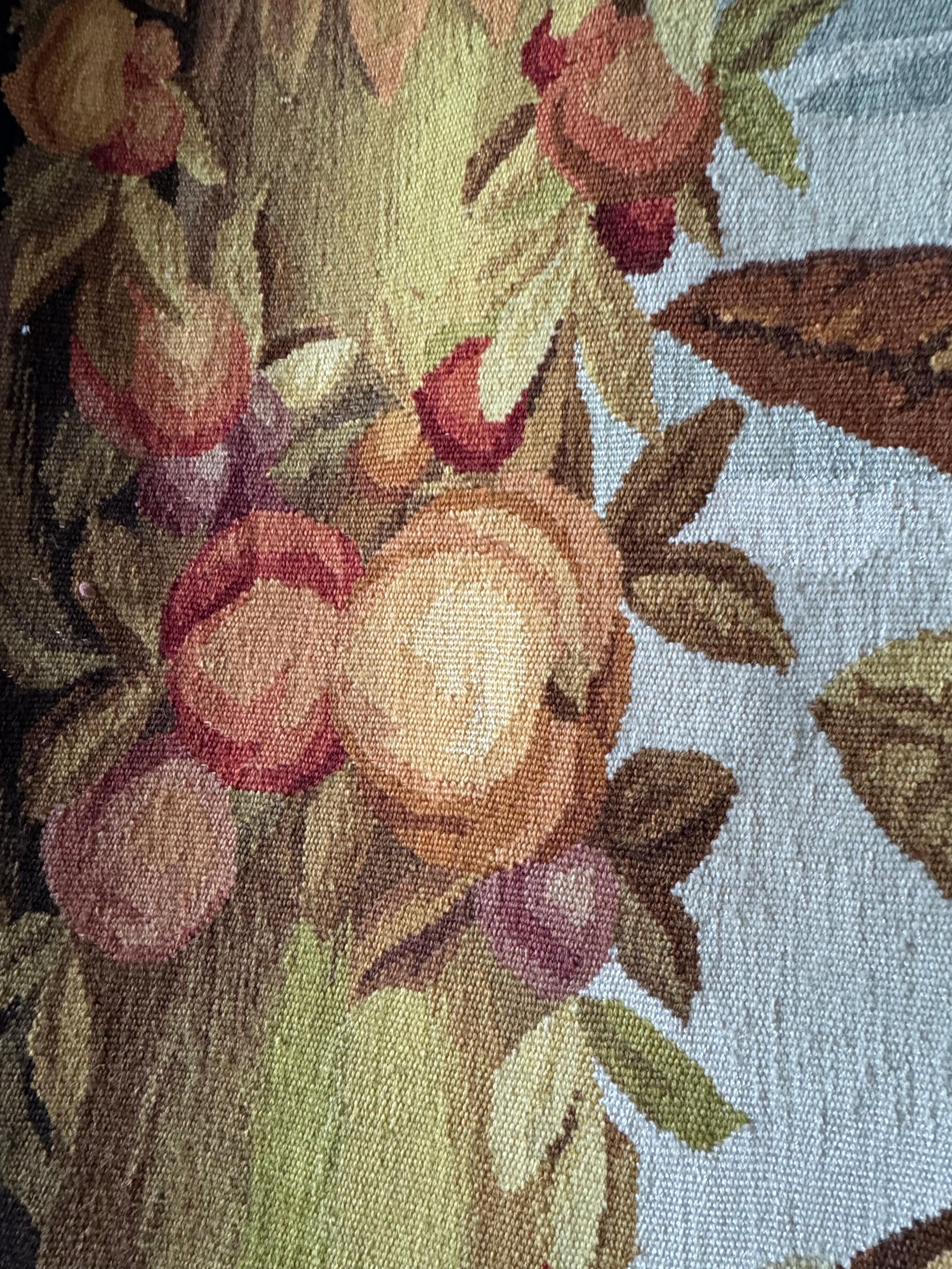 Hand-Crafted Large Vintage Handwoven Chinoiserie/Asian Tapestry For Sale