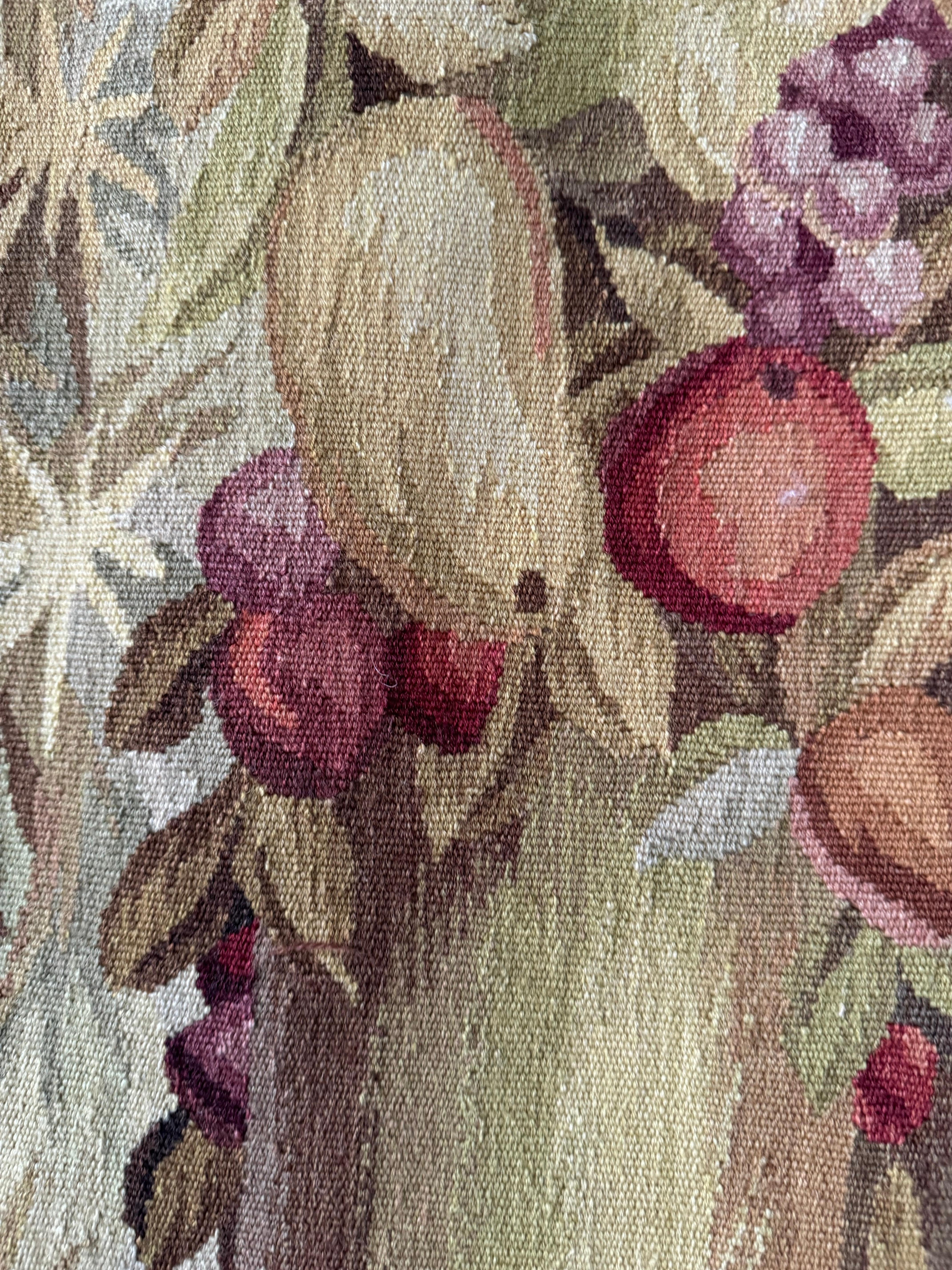 Wool Large Vintage Handwoven Chinoiserie/Asian Tapestry For Sale