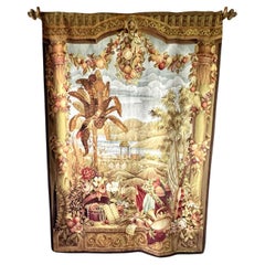 Large Vintage Handwoven Chinoiserie/Asian Tapestry