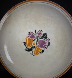 Grand plat de service Vintage HBCM Creil et Montereau - Corne de Biche - 2Y397