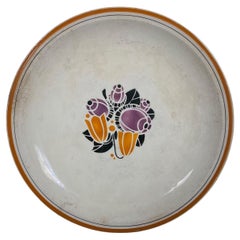 Grand plat de service Vintage HBCM Creil et Montereau - Corne de Biche - 2Y397