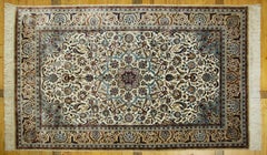Large vintage Hereke silk rug 305 X 181 cm