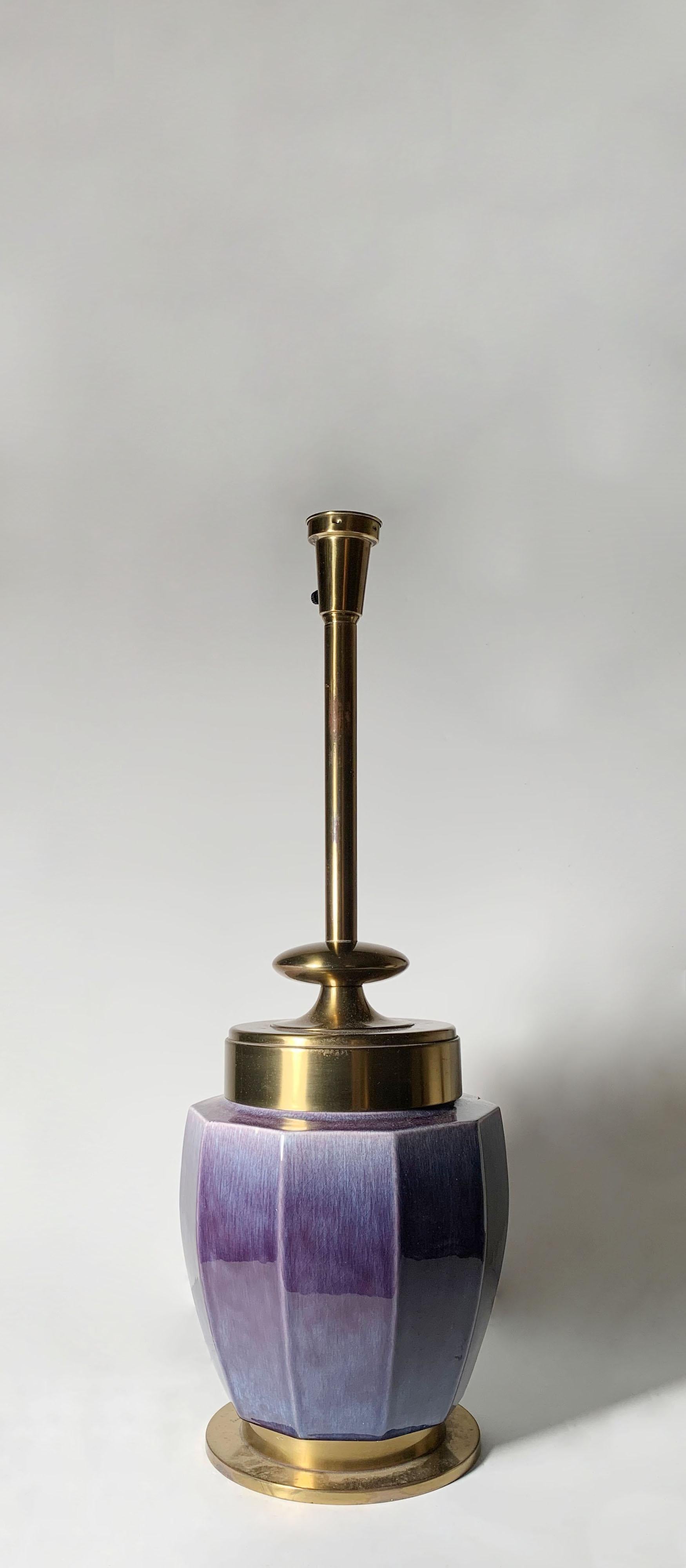 Américain Grande lampe vintage en céramique Stiffel Hollywood Regency en vente