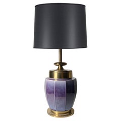 Grande lampe vintage en céramique Stiffel Hollywood Regency