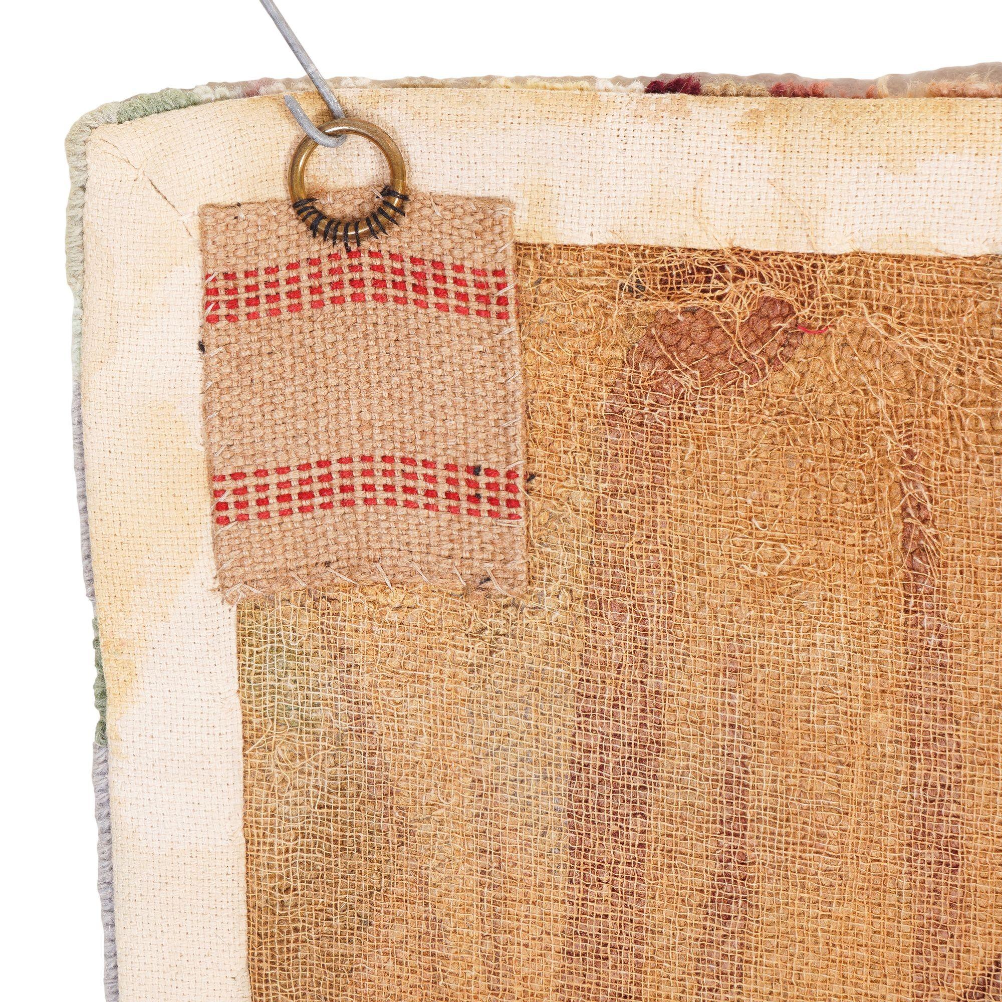 Großer hakenbesetzter Wandbehang mit einer Dschungelszene, um 1950 im Angebot 4