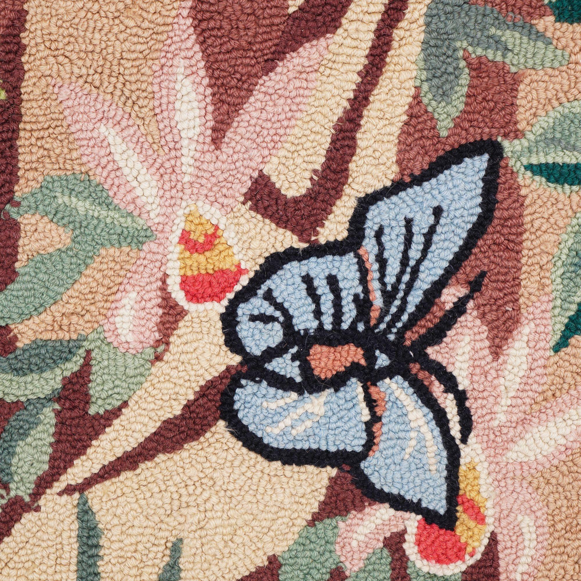 Großer hakenbesetzter Wandbehang mit einer Dschungelszene, um 1950 (amerikanisch) im Angebot