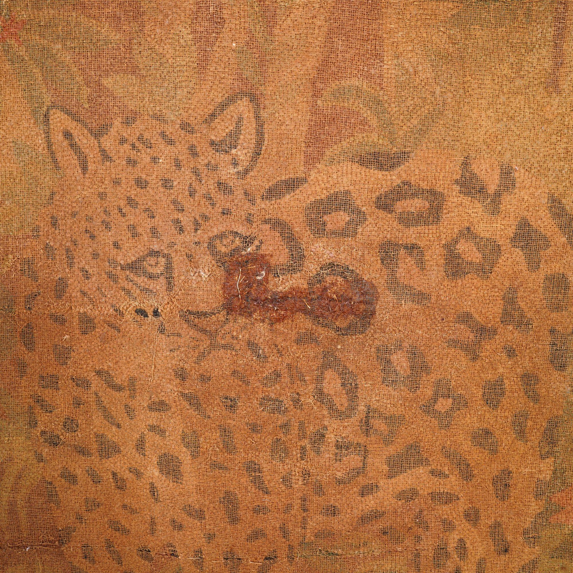 Großer hakenbesetzter Wandbehang mit einer Dschungelszene, um 1950 im Angebot 2