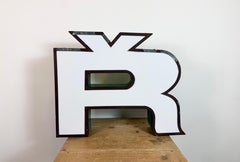 Large Vintage Illuminated Advertising Letter Ř , 1960s