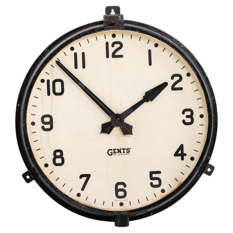 Industrial Wall Clocks - 207 For Sale at 1stDibs | industrial style ...