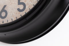 Large Vintage Industrial Art Deco Metal Smiths Electric Wall Clock, circa 1930