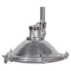 Grande pendente industriale d'epoca a faretto articolato "Flolight", anni '60