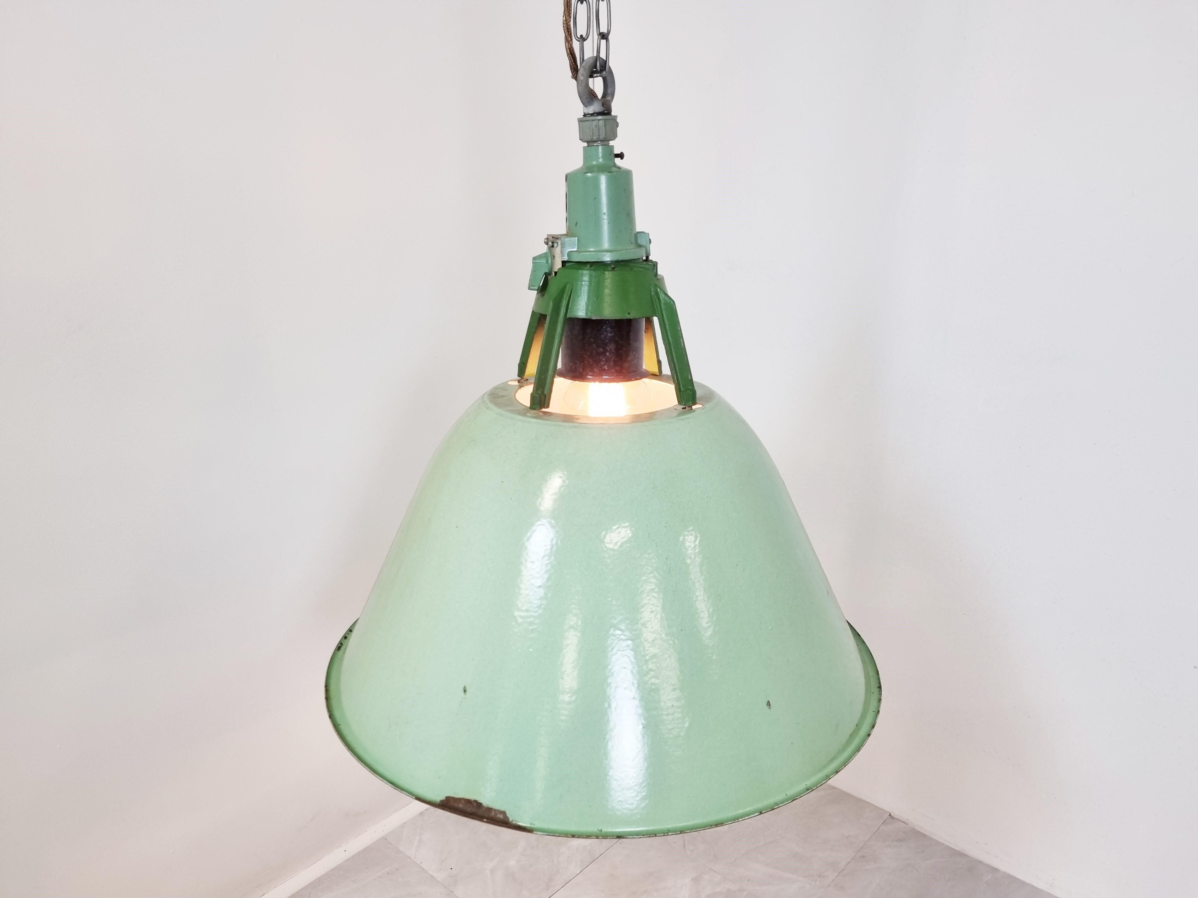 vintage green pendant lights