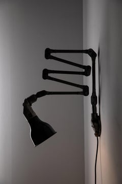 Large Vintage Industrial Mek-Elek Machinists Adjustable Task Lamp, c.1930