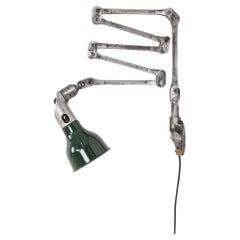 Large Vintage Industrial Mek-Elek Machinists Adjustable Task Lamp, c.1930