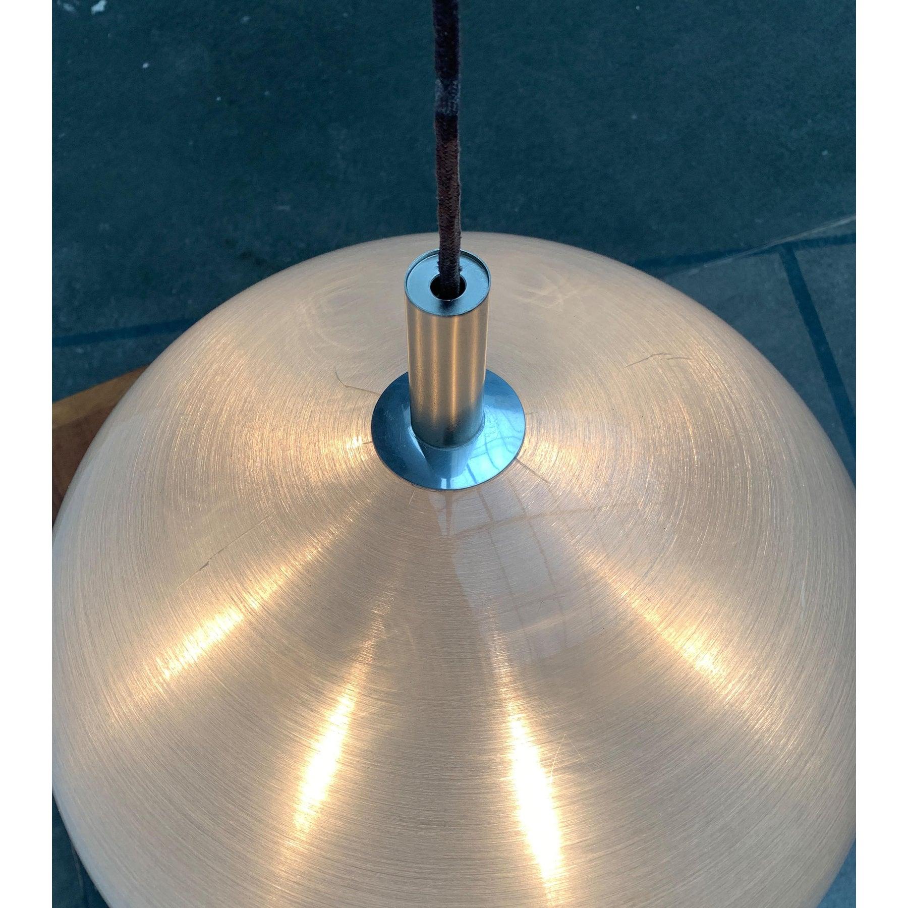 Large Vintage Italian Acrylic Dome Pendant, 1970s For Sale 7
