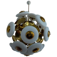 Large Vintage Italian Cielo Sputnik Chandelier Italy, Circa 1980s